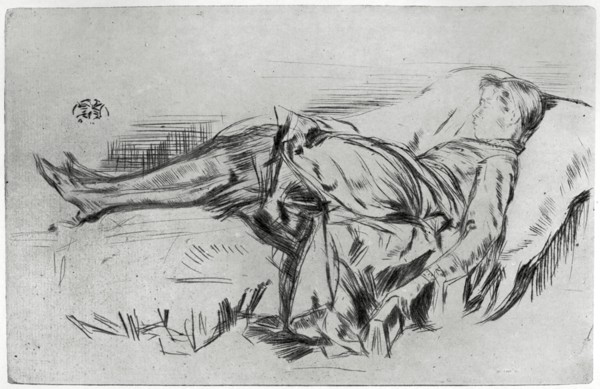 'Child on a Couch', 19th century (1904).Artist: James Abbott McNeill Whistler