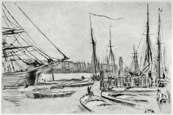 A sketch from Billingsgate, 19th century (1904).Artist: James Abbott McNeill Whistler