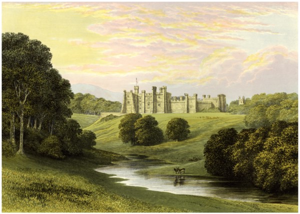 Brancepeth Castle, Lord Boyne, c1880. Artist: Unknown