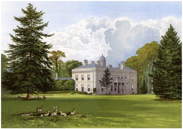 Brockley Hall, Somerset, home of the Smyth-Pigott family, c1880. Artist: Unknown