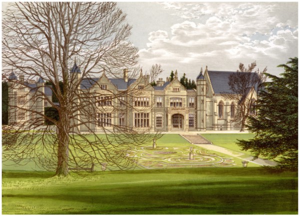 Exton House, Rutland, home of the Earl of Gainsborough, c1880. Artist: Unknown