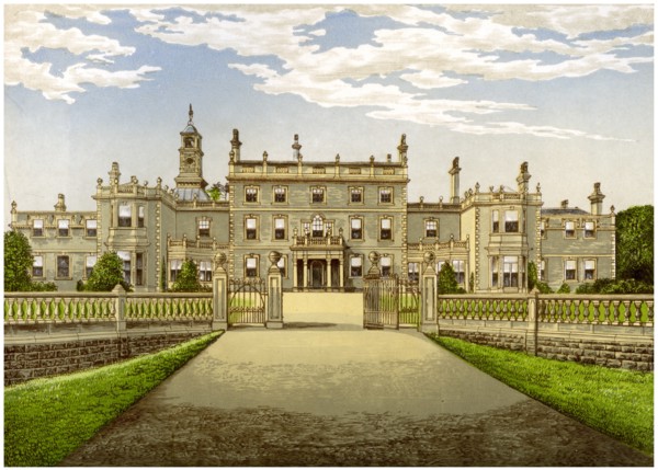Bulwell Hall, Nottinghamshire, home of the Cooper family, c1880. Artist: Unknown