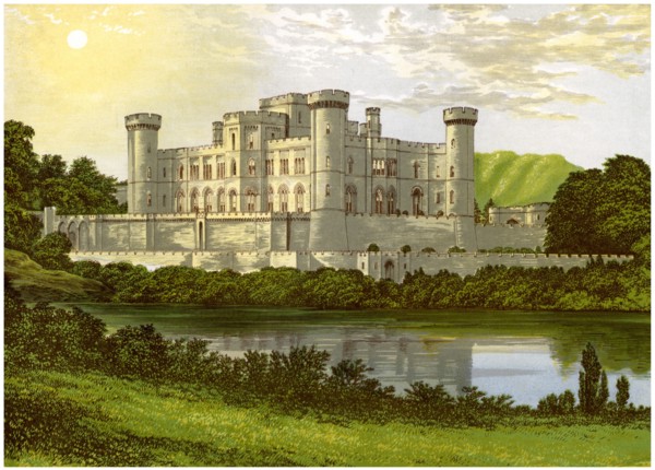 Eastnor Castle, Herefordshire, home of Earl Somers, c1880. Artist: Unknown