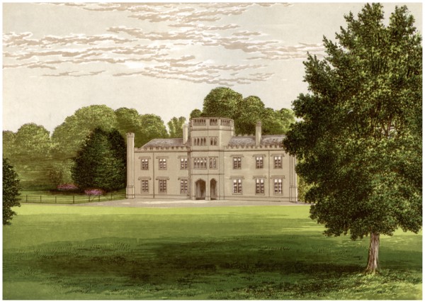 Wolseley Hall, Staffordshire, home of Baronet Wolseley, c1880. Artist: Unknown
