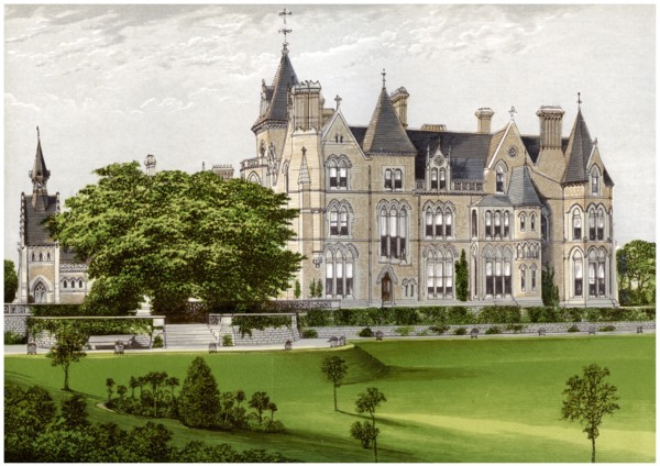 Bestwood Lodge, Nottinghamshire, home of the Duke of St Albans, c1880. Artist: Unknown