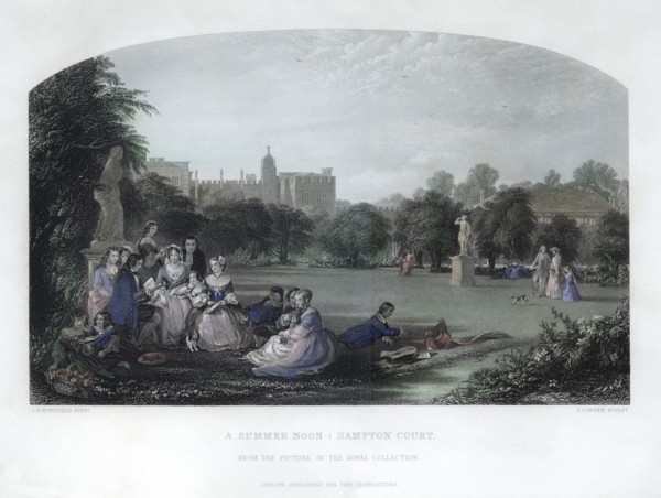 'A Summer Noon: Hampton Court', 19th century. Artist: C Cousen