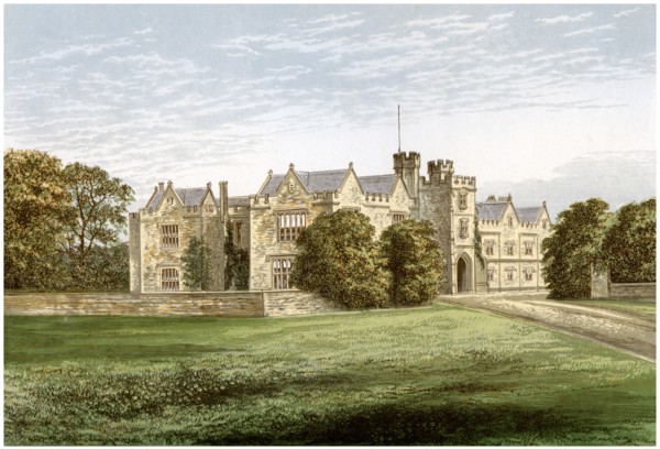 Wytham Abbey, Oxfordshire, home of the Earl of Abingdon, c1880. Artist: Unknown
