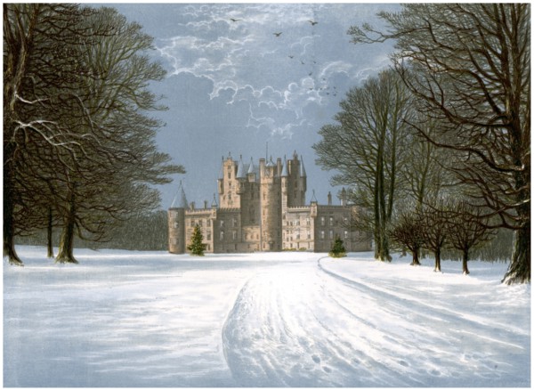 Glamis Castle, Angus, Scotland, home of the Earl of Strathmore, c1880.  Creator: Unknown.