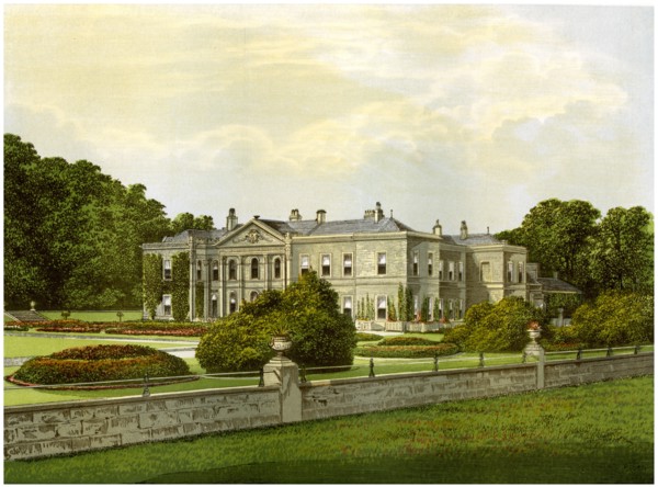 Studley Royal, Yorkshire, home of the Marquess of Ripon, c1880. Artist: Unknown