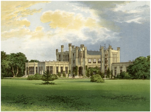 Highcliffe Castle, Dorset, home of the Marchioness of Waterford, c1880. Artist: Unknown