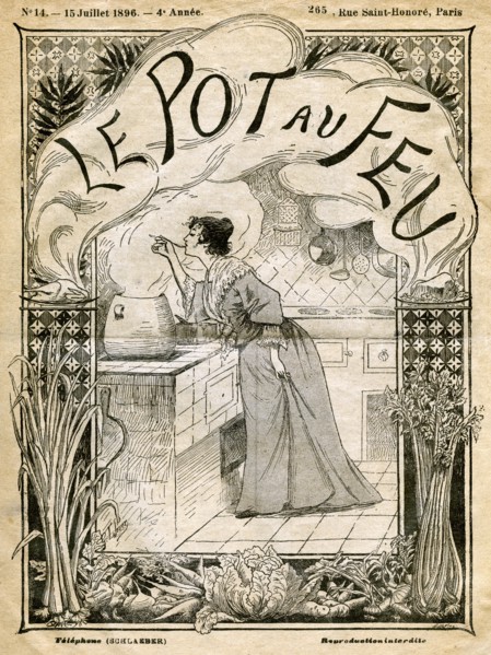 Front cover of Le Pot au Feu', 15th July 1896. Artist: Unknown