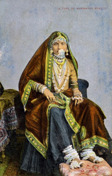 'A type of Marwaree beauty', India, early 20th century. Artist: Unknown