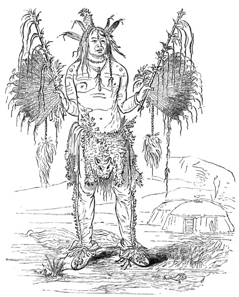 Indian medicine man, c1700(?) (c1880). Artist: Unknown
