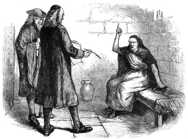Martha Corey and her prosecutors, Salem, Massachusetts, c1692 (c1880). Artist: Unknown