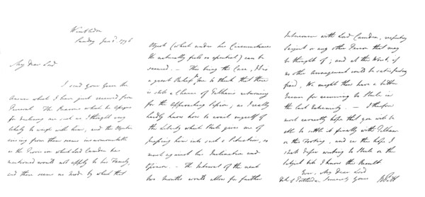Letter by William Pitt to the Duke of Portland, 1796 (1865).Artist: Frederick George Netherclift