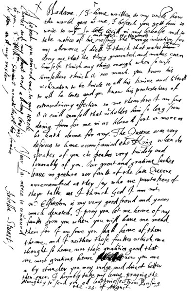 Letter by Arabella Stuart to the Countess of Shrewsbury, late 16th - early 17th century (1865).Artist: Frederick George Netherclift