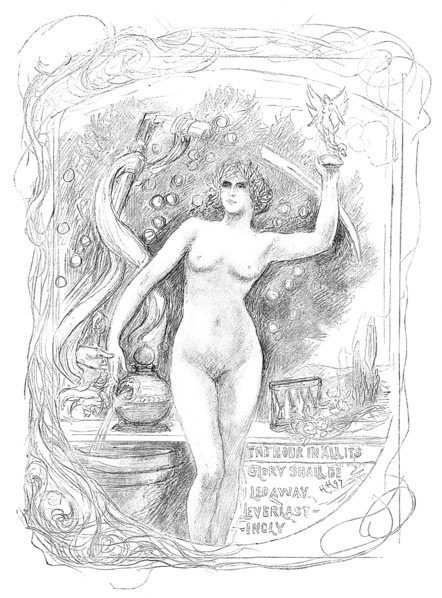 First sketch for the enamel 'The Hour in All Its Glory Shall Be Led Away Everlastingly', 1899. Artist: Unknown