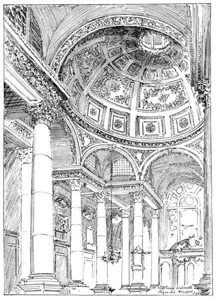 'St Stephen's Walbrook', 1899. Artist: Unknown