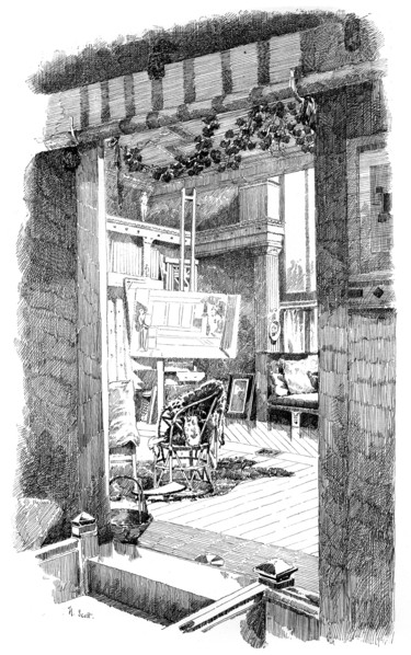 The studio of Lawrence Alma-Tadema, c1880-1882. Artist: H Scott