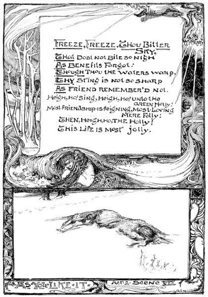 'Freeze, Freeze, Thou Bitter Sky', 1895. Artist: Unknown