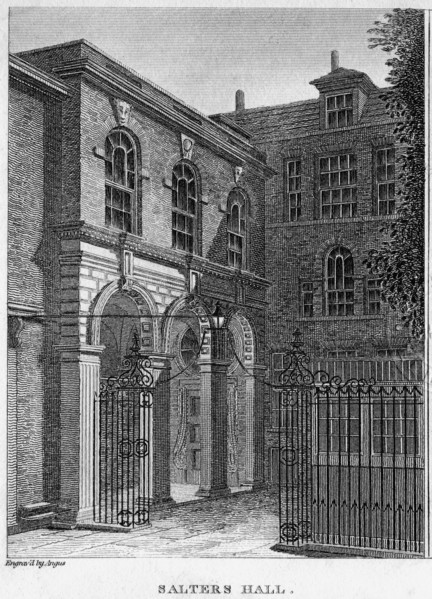 Salters' Hall, City of London, 1811.Artist: W Angus