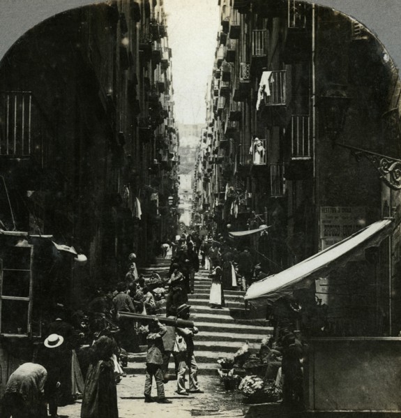 Gradoni di Chiaia, Naples, Italy.Artist: The Fine Art Photographers Co