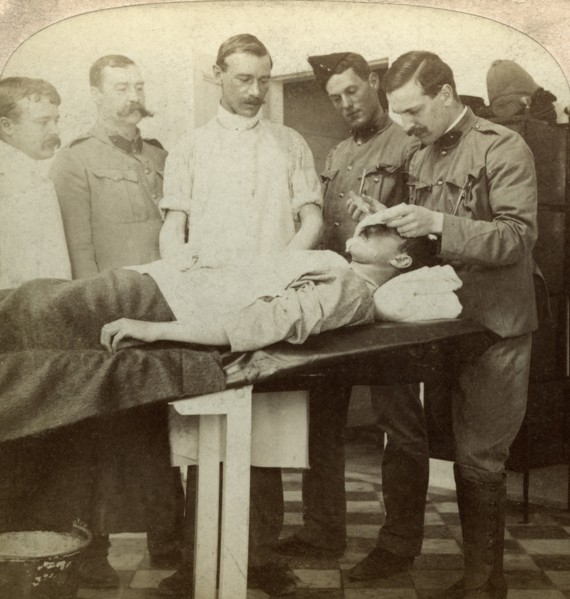 Soldier who fell at the front, Wynberg Hospital, Cape Town, South Africa, Boer War, 1899-1902. Artist: Underwood & Underwood