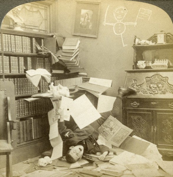 'Literature'.Artist: Underwood & Underwood