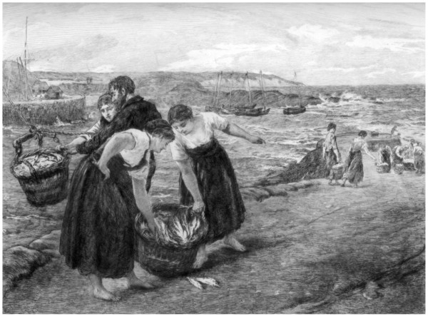 'Caller Herrin', c1880-1882.Artist: Otto Theodor Leyde