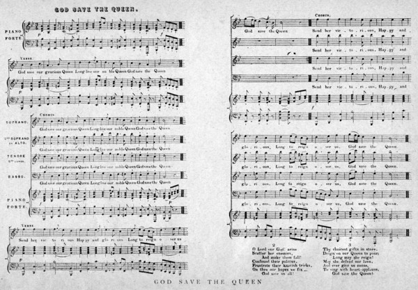 'God Save the Queen', sheet music, 1900. Artist: Unknown