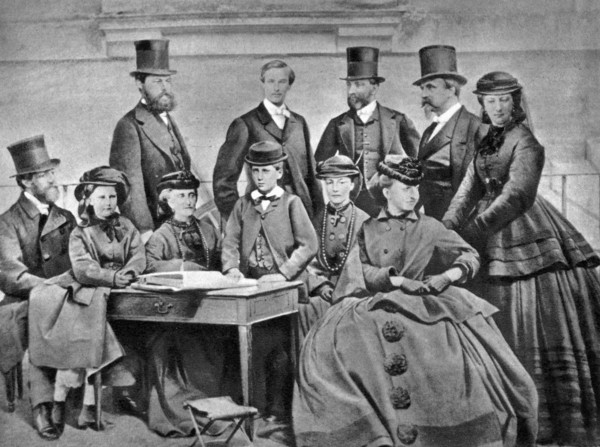 French Imperial Family, 1866. Artist: Unknown