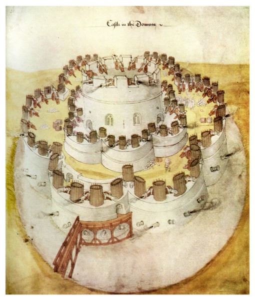 Tudor fort, Sandown, Kent, c1540 (1956). Artist: Unknown