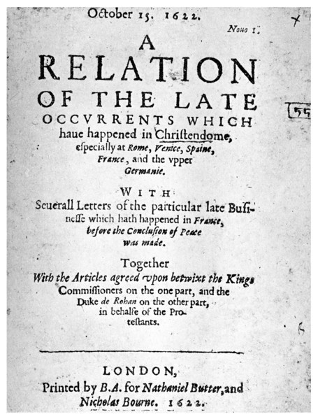 English news book, 1622 (1956). Artist: Unknown
