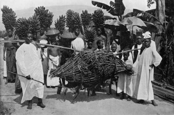Marriage custom, Uganda, 1920.Artist: CW Hattersley