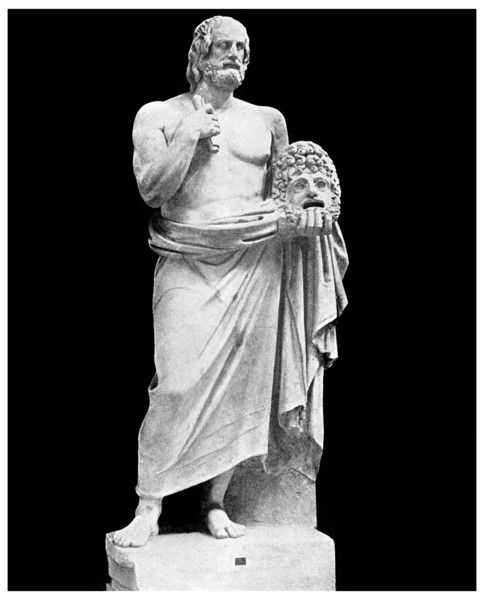 Dramatic unities: Euripides, Greek playwright, 5th century BC (1956). Artist: Unknown
