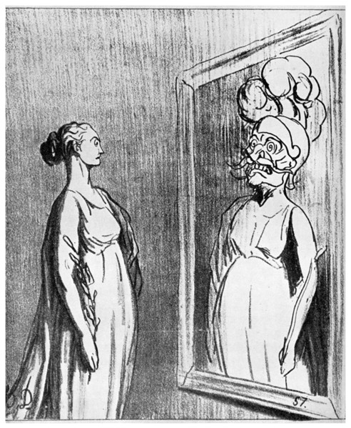 Total war: 'What Old Mirrors They Make Nowadays', 1868 (1956). Artist: Unknown
