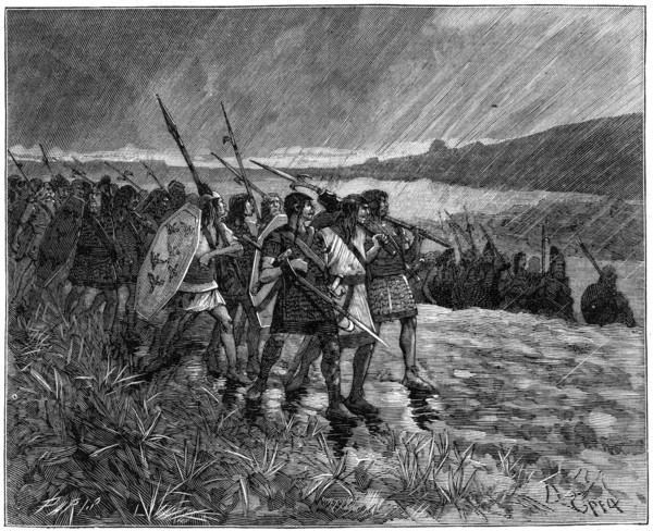 Invasion of the Alans or Visigoths, Gaul, early 5th century (1882-1884). Artist: Unknown