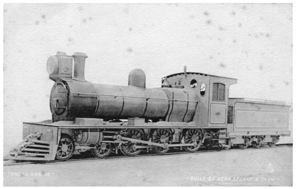 4-6-0 tender engine, steam locomotive built by Kerr, Stuart and Co, early 20th century.Artist: Raphael Tuck