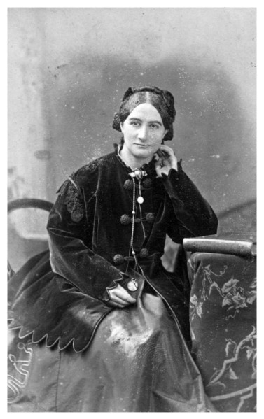 Portrait of a Mrs Cooper, c1880-1899(?). Creator: John Chancellor.