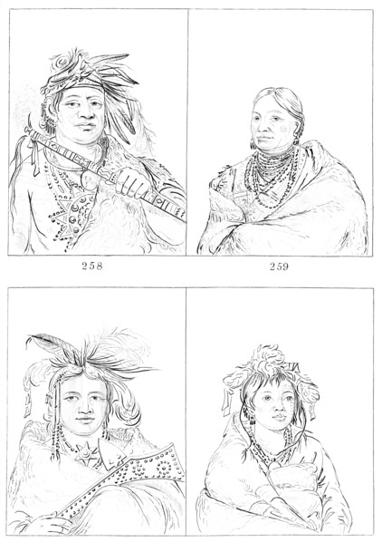 Menominees, 1841.Artist: Myers and Co