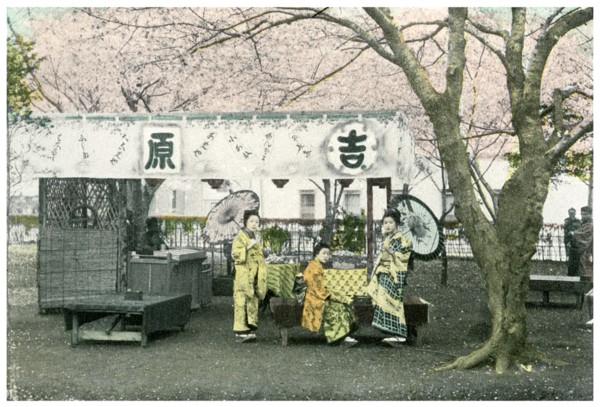 Lunch stand in a public park, Japan, 1904. Artist: Unknown