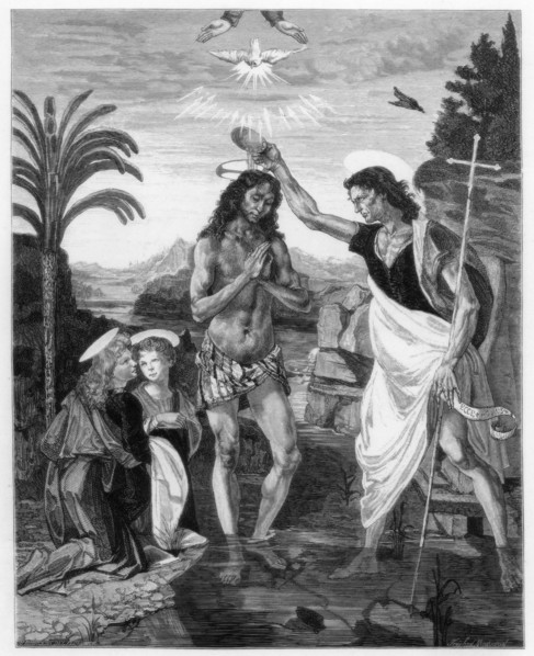 'The Baptism of Christ', 1472-1475 (1870). Artist: Unknown