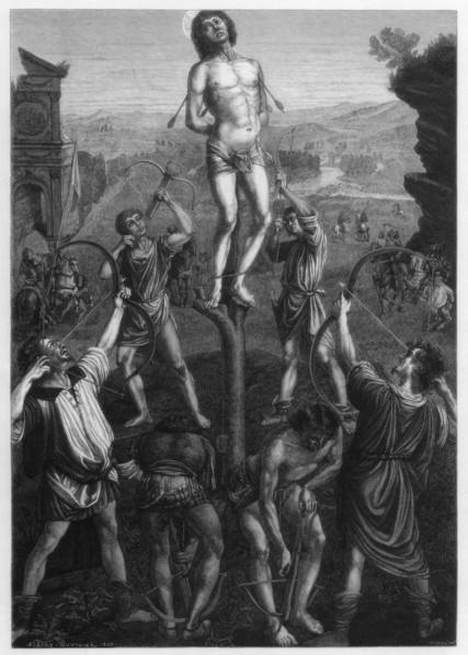 'Martyrdom of St Sebastian', 1473-1475 (1870). Artist: Hotelin
