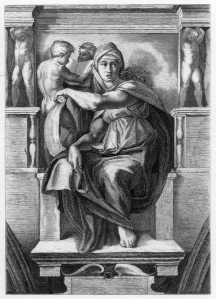 'The Delphic Sibyl', 1509 (1870). Artist: Trichon Monvoisin
