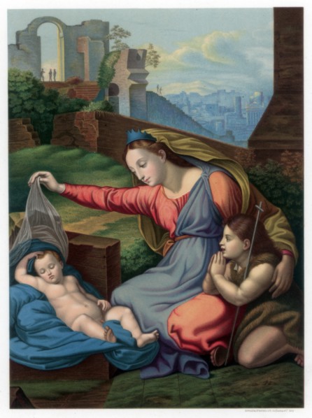 'Madonna of the Blue Diadem', 1510-1511 (1870).Artist: Franz Kellerhoven
