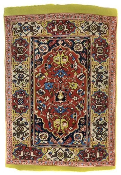 Knotted wool carpet, c1600 (1958). Artist: Unknown