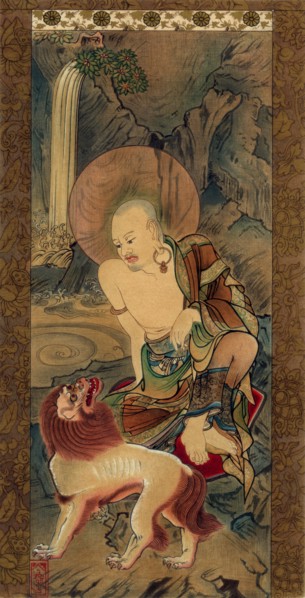 Arhat, Japanese, late Kamakura period, 14th century (1886).Artist: Unknown follower of Ryozen
