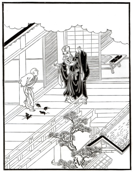 'Sesshiu and the Pictured Rats', 18th century (1886). Artist: Unknown