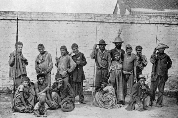 Chavantes (Xavante) indians, São Paulo, Brazil, 1895. Artist: A Frisch