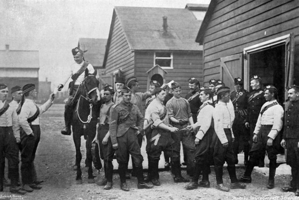 The Highland Company of Mounted Infantry, 1896. Artist: W Gregory